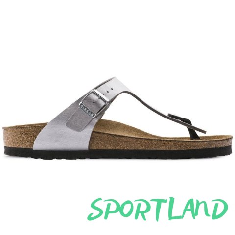 Japonki damskie srebrne Birkenstock Gizeh Birko-Flor narrow wąskie (0043853) 38.0 Japonki damskie srebrne Birkenstock Gizeh Birko-Flor narrow wąskie (0043853) 38.0