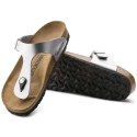 Japonki damskie srebrne Birkenstock Gizeh Birko-Flor narrow wąskie (0043853) 38.0