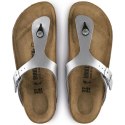 Japonki damskie srebrne Birkenstock Gizeh Birko-Flor narrow wąskie (0043853) 38.0