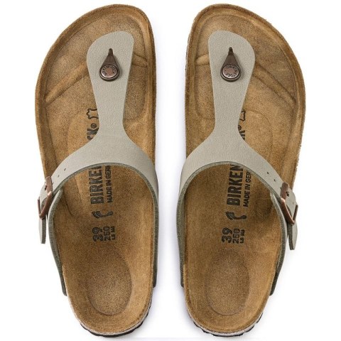 Japonki damskie Birkenstock Gizeh Stone Birko-Flor narrow na wąską stopę szare (0043393) 38.0 Japonki damskie Birkenstock Gizeh Stone Birko-Flor narrow na wąską stopę szare (0043393) 38.0