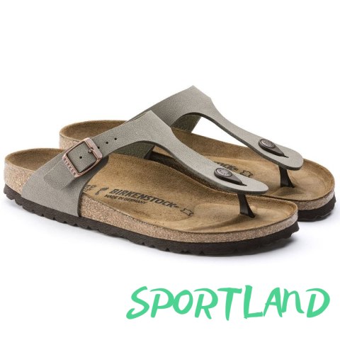 Japonki damskie Birkenstock Gizeh Stone Birko-Flor narrow na wąską stopę szare (0043393) 39.0 Japonki damskie Birkenstock Gizeh Stone Birko-Flor narrow na wąską stopę szare (0043393) 39.0