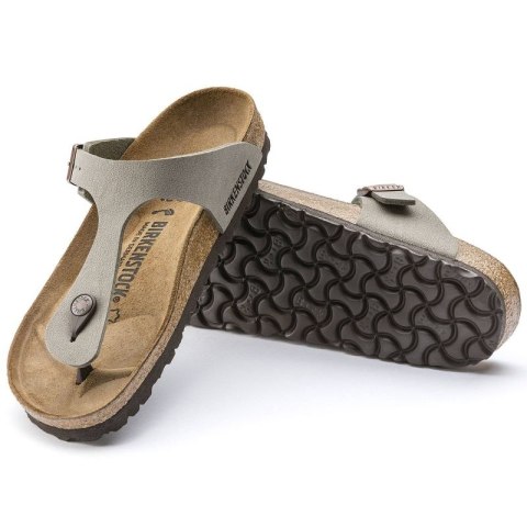 Japonki damskie Birkenstock Gizeh Stone Birko-Flor narrow na wąską stopę szare (0043393) 40.0 Japonki damskie Birkenstock Gizeh Stone Birko-Flor narrow na wąską stopę szare (0043393) 40.0