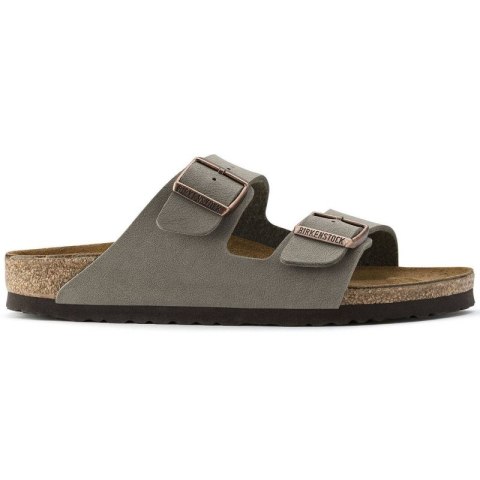 Klapki damskie/męskie Birkenstock Arizona Birko-Flor Nubuck Stone regular szerokie szare (0151211) 43.0 Klapki damskie/męskie Birkenstock Arizona Birko-Flor Nubuck Stone regular szerokie szare (0151211) 43.0
