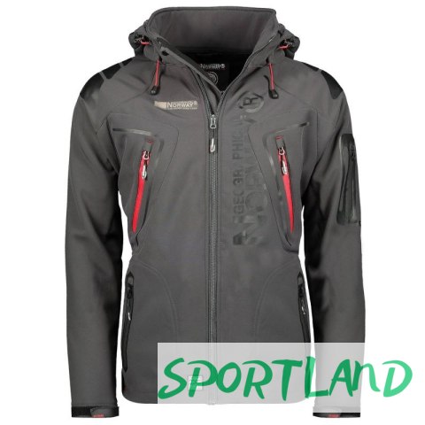 Kurtka softshell Geographical Norway Techno DB MEN 056 WU1060H/GN-DARK GREY XXL Kurtka softshell Geographical Norway Techno DB MEN 056 WU1060H/GN-DARK GREY XXL