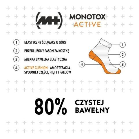 Skarpety Monotox Basics Ankle Socks Active Cushion 2-pack MX20008 35-38 Skarpety Monotox Basics Ankle Socks Active Cushion 2-pack MX20008 35-38