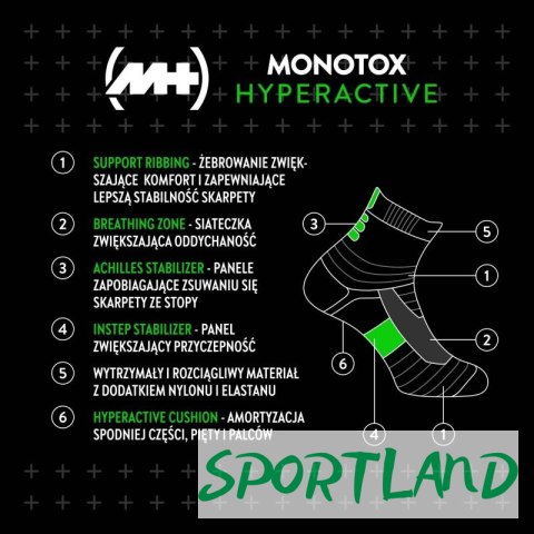 Skarpety Monotox Hyperactive Socks 2-pack MX20009 39-42 Skarpety Monotox Hyperactive Socks 2-pack MX20009 39-42