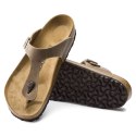 Japonki damskie Birkenstock Gizeh Oiled Leather Tabacco Brown Narrow wąskie (0943813) 36.0