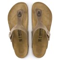 Japonki damskie Birkenstock Gizeh Oiled Leather Tabacco Brown Narrow wąskie (0943813) 36.0