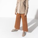 Klapki damskie/męskie ocieplane Birkenstock Arizona Shearling Stone Coin zamsz z wełną owczą regular szerokie (1017402) 45.0