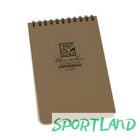 Notes wodoodporny Rite in the Rain - 4x6 - 946T Tan/12424 One size Notes wodoodporny Rite in the Rain - 4x6 - 946T Tan/12424 One size