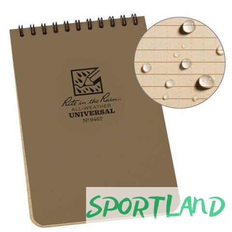 Notes wodoodporny Rite in the Rain - 4x6 - 946T Tan/12424 One size Notes wodoodporny Rite in the Rain - 4x6 - 946T Tan/12424 One size