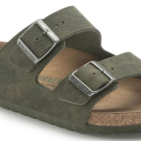 Klapki Birkenstock Arizona Vegan Microfaser Regular damskie-męskie Desert Dust Thyme na szeroką stopę wegańskie (1024550) 48.0 Klapki Birkenstock Arizona Vegan Microfaser Regular damskie-męskie Desert Dust Thyme na szeroką stopę wegańskie (1024550) 48.0