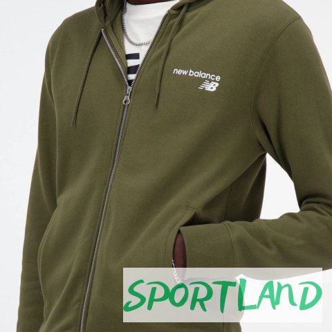 Bluza z kapturem New Balance Classic Core Full Zipper M MJ03907DMO M Bluza z kapturem New Balance Classic Core Full Zipper M MJ03907DMO M