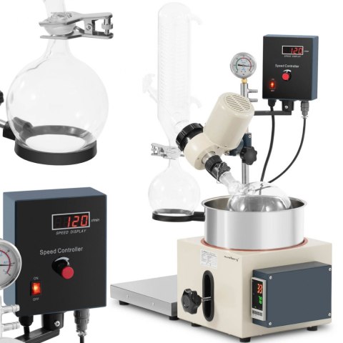 Wyparka próżniowa rotacyjna do laboratorium 1 l 120 obr./min 40 W Wyparka próżniowa rotacyjna do laboratorium 1 l 120 obr./min 40 W