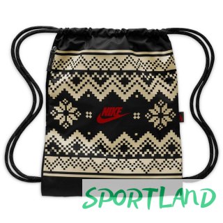 Worek, plecak Nike Drawstrng-Fair Isle FZ7287-010 czarny