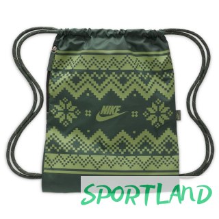 Worek, plecak Nike Drawstrng-Fair Isle FZ7287-338 zielony