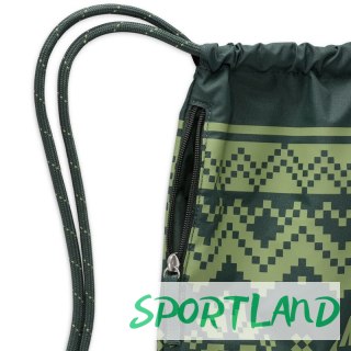 Worek, plecak Nike Drawstrng-Fair Isle FZ7287-338 zielony