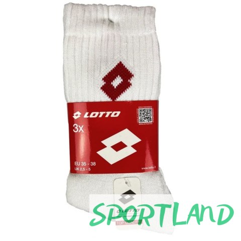 Skarpety Frotte LOTTO białe 3 pary 069609 42-46 Skarpety Frotte LOTTO białe 3 pary 069609 42-46