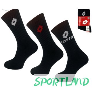 Skarpety Frotte LOTTO czarne 3 pary 069739 42-46