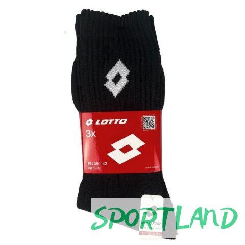 Skarpety Frotte LOTTO czarne 3 pary 069739 42-46
