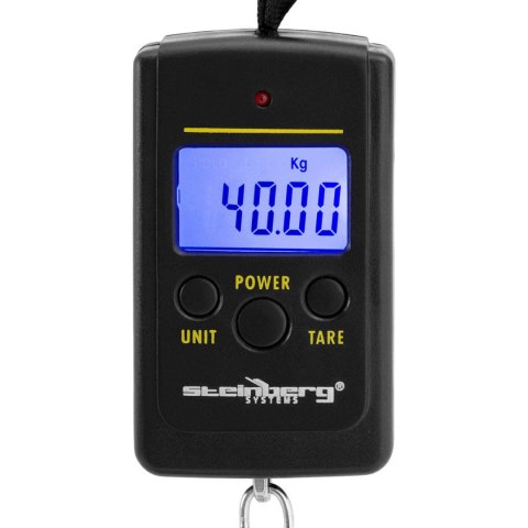 Waga hakowa wisząca bagażowa wędkarska z paskiem do 40 kg / 10 g Waga hakowa wisząca bagażowa wędkarska z paskiem do 40 kg / 10 g