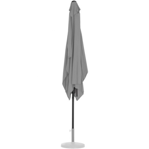 Parasol ogrodowy prostokątny uchylny z korbką 200 x 300 cm ciemnoszary Parasol ogrodowy prostokątny uchylny z korbką 200 x 300 cm ciemnoszary
