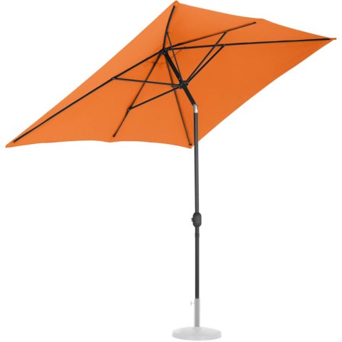 Parasol ogrodowy prostokątny uchylny z korbką 200 x 300 cm pomarańczowy Parasol ogrodowy prostokątny uchylny z korbką 200 x 300 cm pomarańczowy