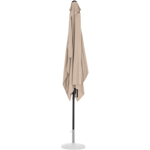 Parasol ogrodowy prostokątny z korbką 200 x 300 cm kremowy Parasol ogrodowy prostokątny z korbką 200 x 300 cm kremowy