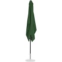 Parasol ogrodowy prostokątny z korbką 200 x 300 cm zielony