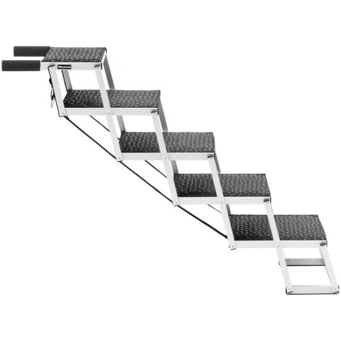 Schody dla psa do samochodu składane aluminiowe wys. 81 cm do 68 kg - 5 stopni Schody dla psa do samochodu składane aluminiowe wys. 81 cm do 68 kg - 5 stopni