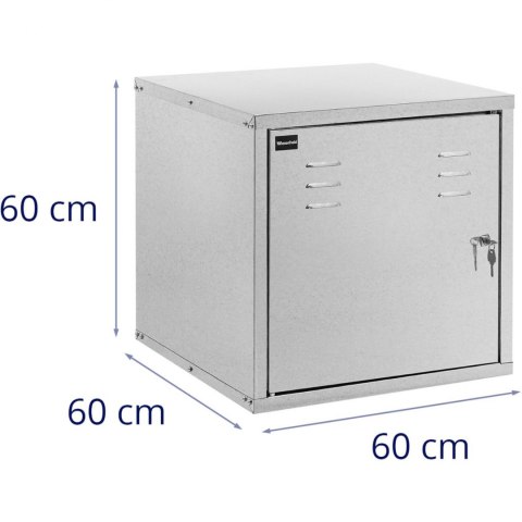 Szafka na siodło sprzęt jeździecki ze stali ocynkowanej 60 x 60 x 60 cm Szafka na siodło sprzęt jeździecki ze stali ocynkowanej 60 x 60 x 60 cm