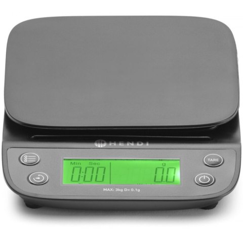 Waga kuchenna elektroniczna z timerem 3 000 g / 0.1 g - Hendi 580011 Waga kuchenna elektroniczna z timerem 3 000 g / 0.1 g - Hendi 580011