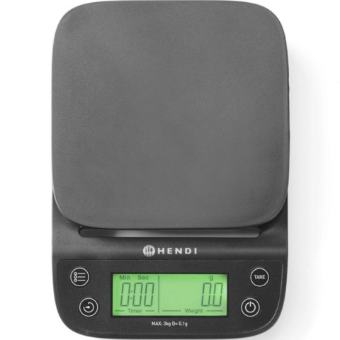 Waga kuchenna elektroniczna z timerem 3 000 g / 0.1 g - Hendi 580011 Waga kuchenna elektroniczna z timerem 3 000 g / 0.1 g - Hendi 580011