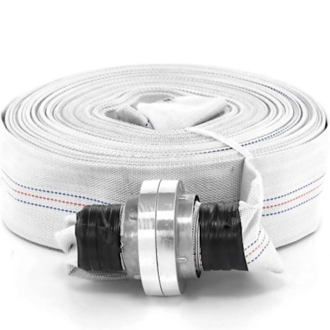 Wąż parciany płaski strażacki do wody ze złączem storz 2'' 52 mm 8-24 bar 30 m Wąż parciany płaski strażacki do wody ze złączem storz 2'' 52 mm 8-24 bar 30 m