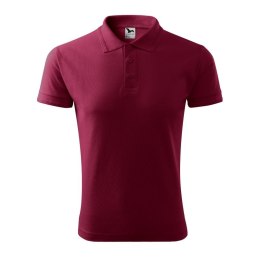 Koszulka polo męska Pique Polo (garnet) 3XL
