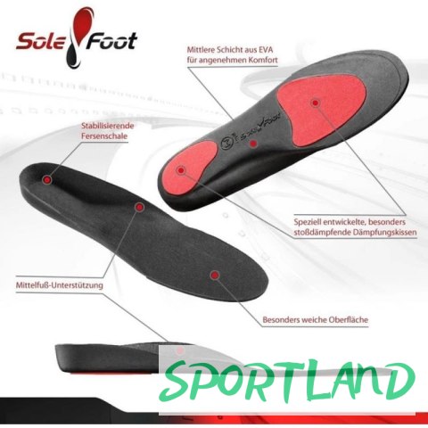 Wkładki do butów SoleFoot Unisex Deluxe Edition SPORT DELUXE L Wkładki do butów SoleFoot Unisex Deluxe Edition SPORT DELUXE L