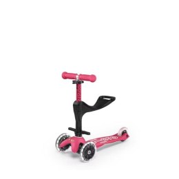 Micro Hulajnoga Mini 3w1 Deluxe Plus LED pink N/A