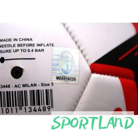 Piłka nożna AC Milan 134489 biały Piłka nożna AC Milan 134489 biały