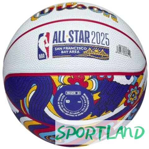 Piłka do koszykówki Wilson 2025 NBA All Star Mini Ball WZ3020201XB 3 Piłka do koszykówki Wilson 2025 NBA All Star Mini Ball WZ3020201XB 3