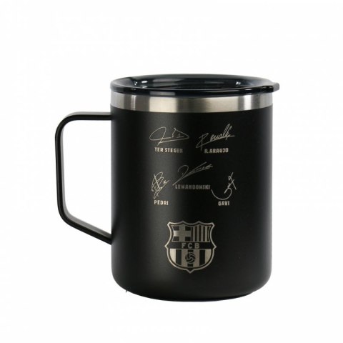 Kubek termiczny FC Barcelona z autografami 400 ml 972195 czarny