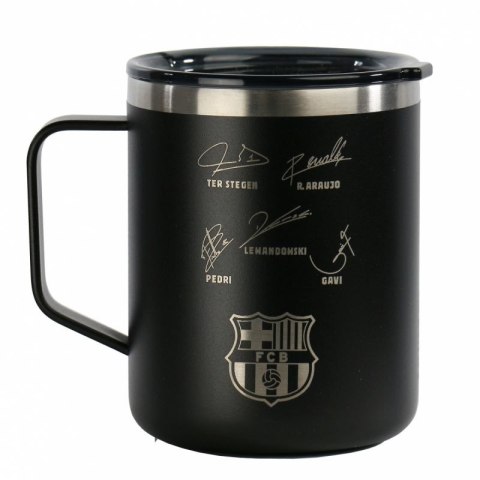 Kubek termiczny FC Barcelona z autografami 400 ml 972195 czarny Kubek termiczny FC Barcelona z autografami 400 ml 972195 czarny