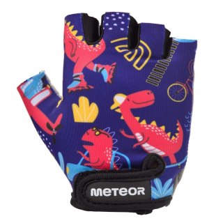 Rękawiczki rowerowe Meteor Kids Dino cars Jr 17390 roz. S uniw