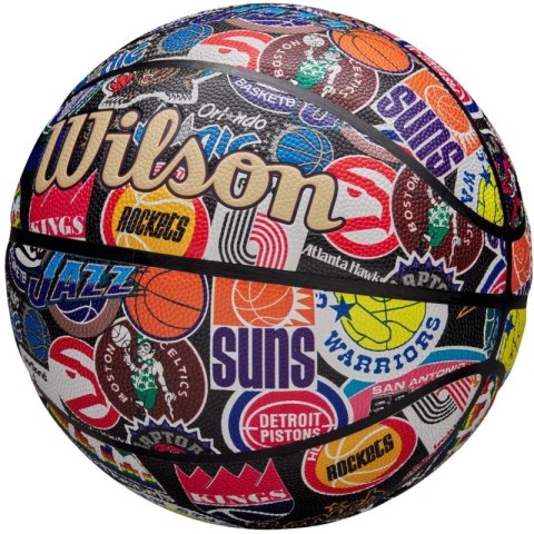 Piłka do koszykówki Wilson NBA All Team Retro Ball WZ4028501XB 7 Piłka do koszykówki Wilson NBA All Team Retro Ball WZ4028501XB 7
