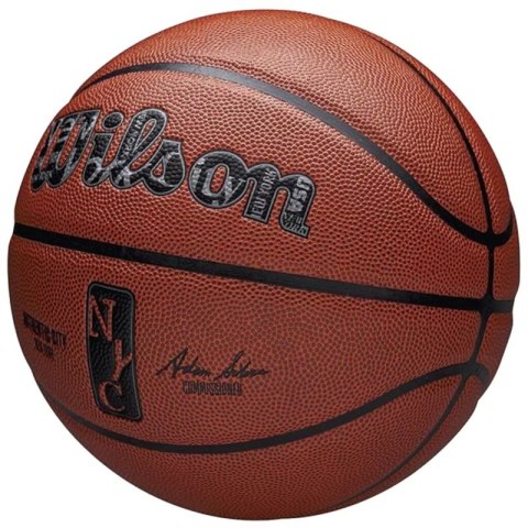 Piłka do koszykówki Wilson NBA Authentic City New York Ball WZ2016001XB 7 Piłka do koszykówki Wilson NBA Authentic City New York Ball WZ2016001XB 7