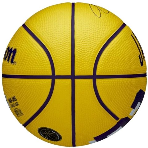 Piłka do koszykówki Wilson NBA Player Icon LeBron James Mini Ball WZ4027701XB 3 Piłka do koszykówki Wilson NBA Player Icon LeBron James Mini Ball WZ4027701XB 3