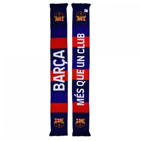 Szalik FC Barcelona Double Knitted Scarf N24 5004BUD24 wielokolorowy Szalik FC Barcelona Double Knitted Scarf N24 5004BUD24 wielokolorowy