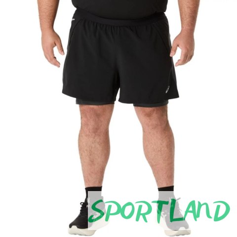 Spodenki Asics Road 2N1 5IN Short M 2011D245-001 L Spodenki Asics Road 2N1 5IN Short M 2011D245-001 L