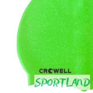 Czepek pływacki silikonowy Crowell Recycling Pearl jasnozielony kol.8 N/A