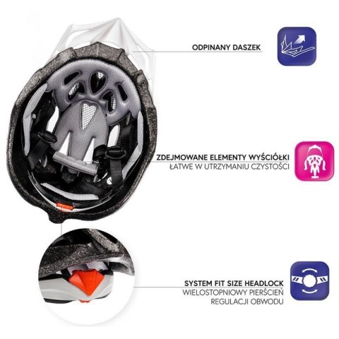 Kask rowerowy Meteor MV29 Drizzle 24708-24710 uniw Kask rowerowy Meteor MV29 Drizzle 24708-24710 uniw