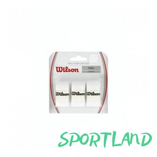 Owijki Wilson Pro Perforated 3 szt białe N/A
